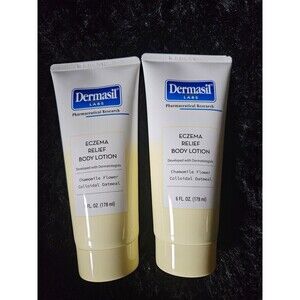 Dermasil Eczema Relief Body Lotion 2 Pack Chamomile Colloidal Oatmeal 6oz